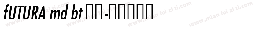 fUTURA md bt 粗体字体转换